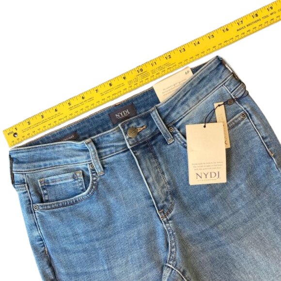 NYDJ Marilyn Straight Cuff Jeans Women's 6 PETITE Barcelona Breeze NWT - Picture 8 of 12